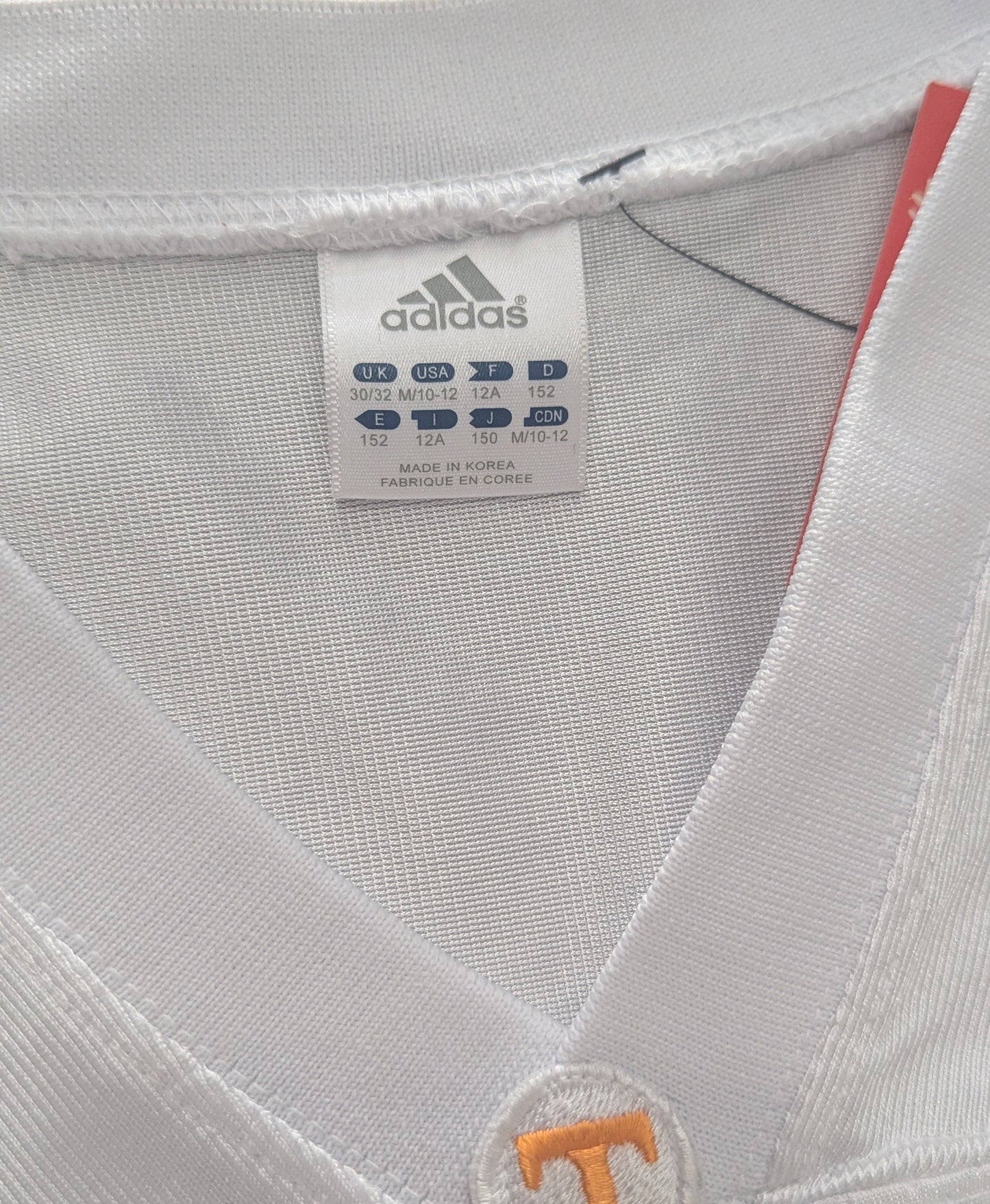 Y2K Adidas Vols White Football Jersey - YM