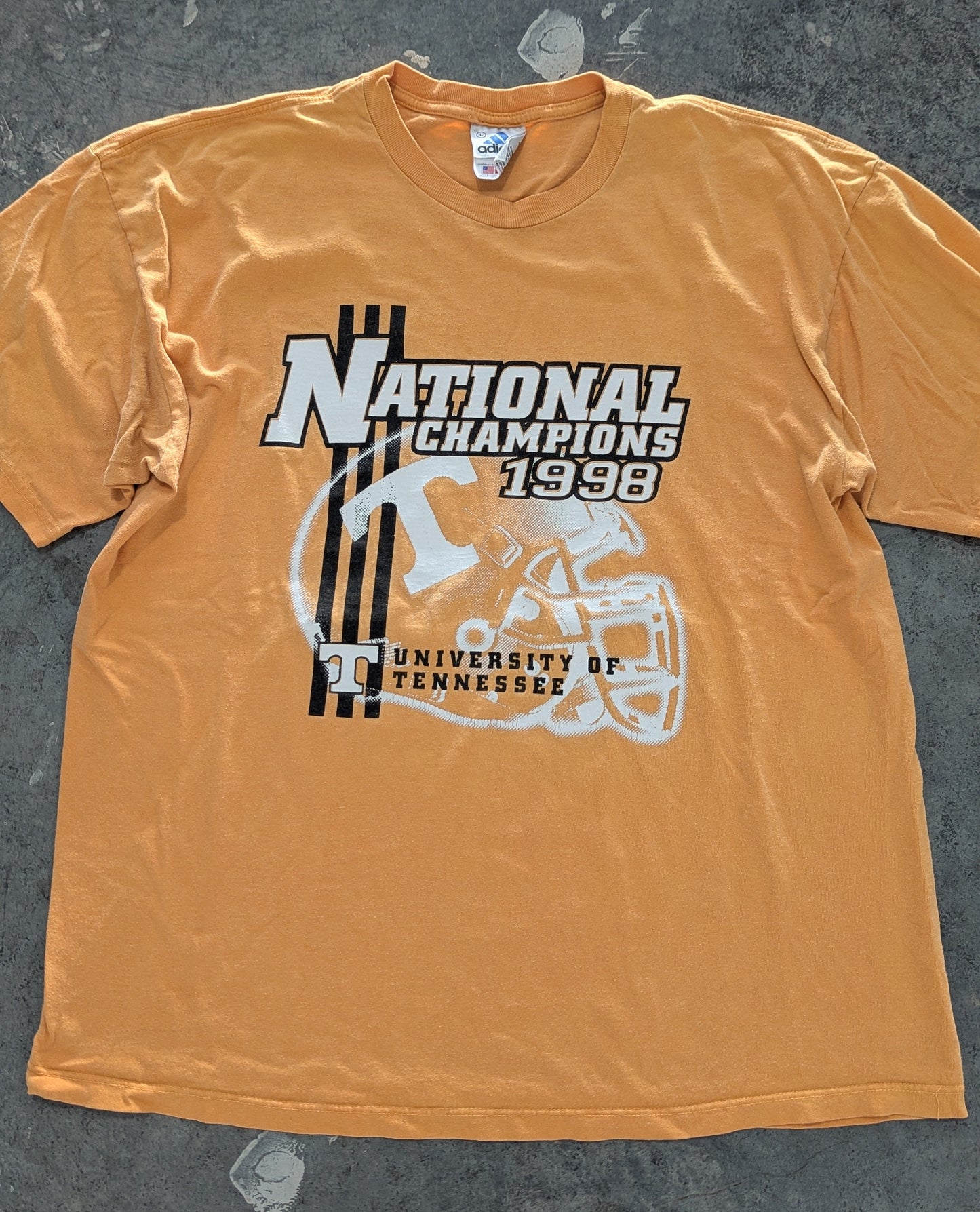 1998 TN Vols Adidas National Champs Tee - L
