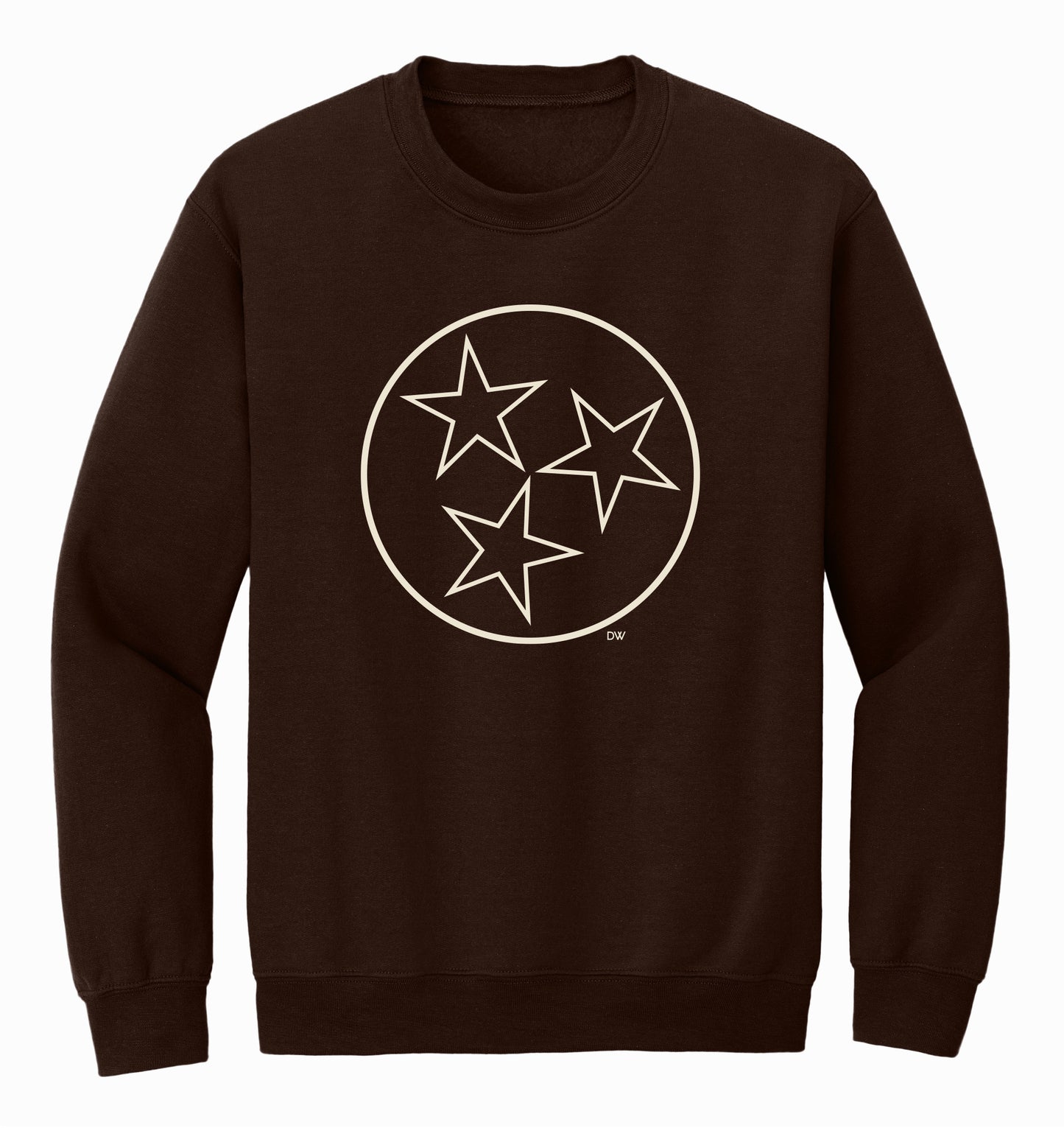 The Tristar Outline Sweatshirt - DK Brown