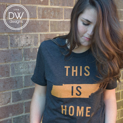 The This is Home Tee - Charcoal