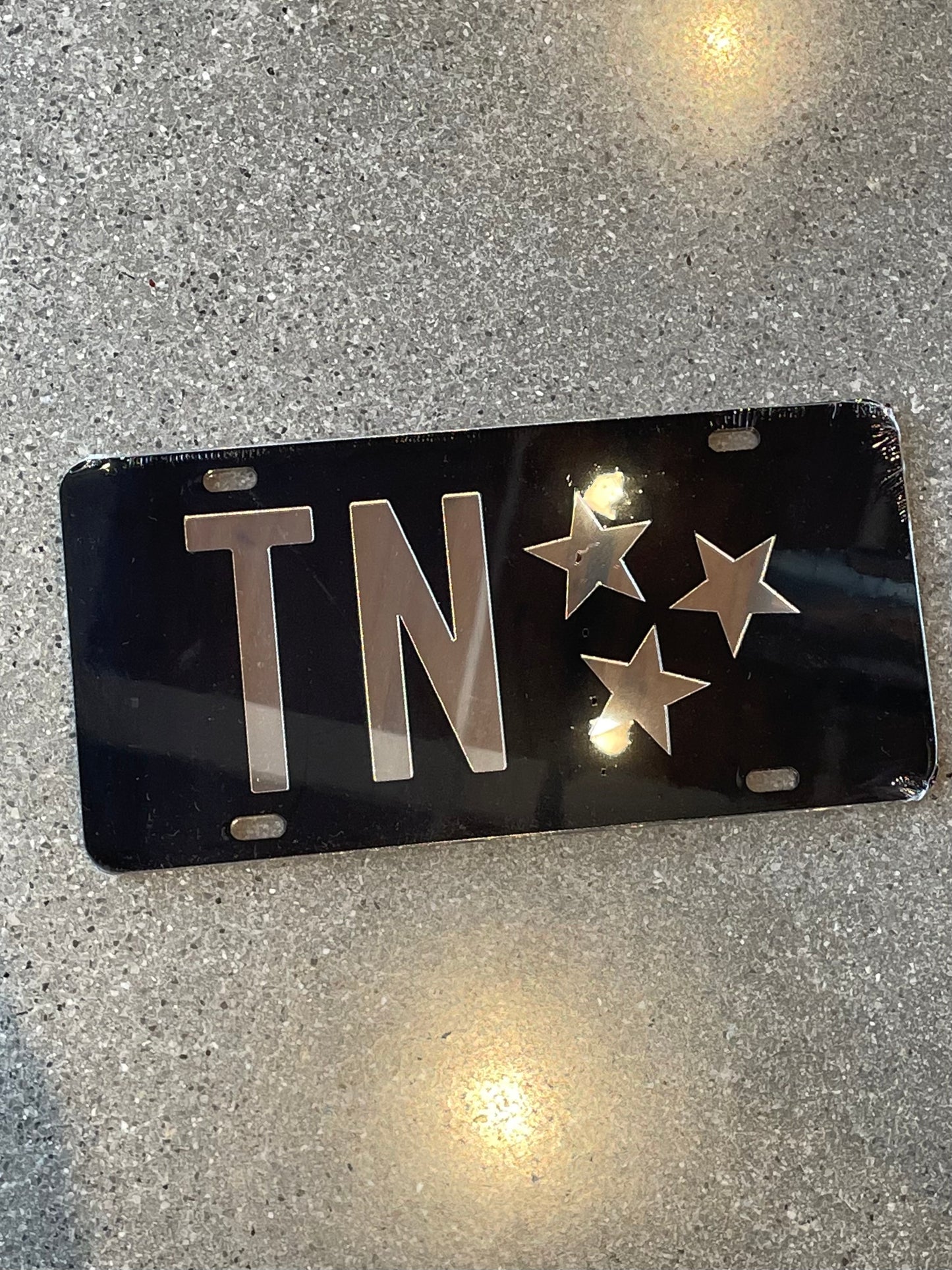 The TN Stars License Plate - Black