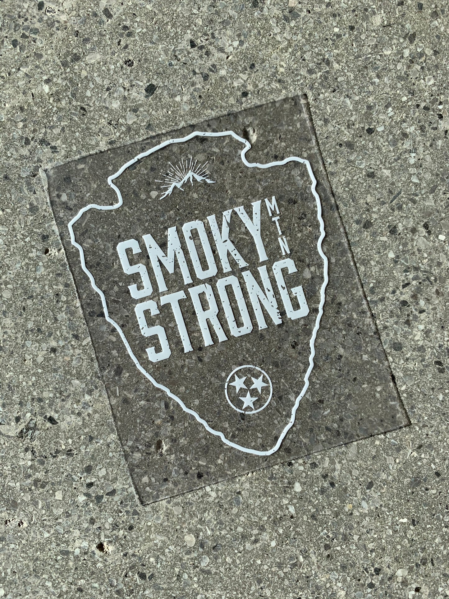 The Smoky MTN Strong Sticker