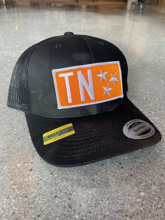 The TN Stars Gameday Trucker Hat - Black Camo