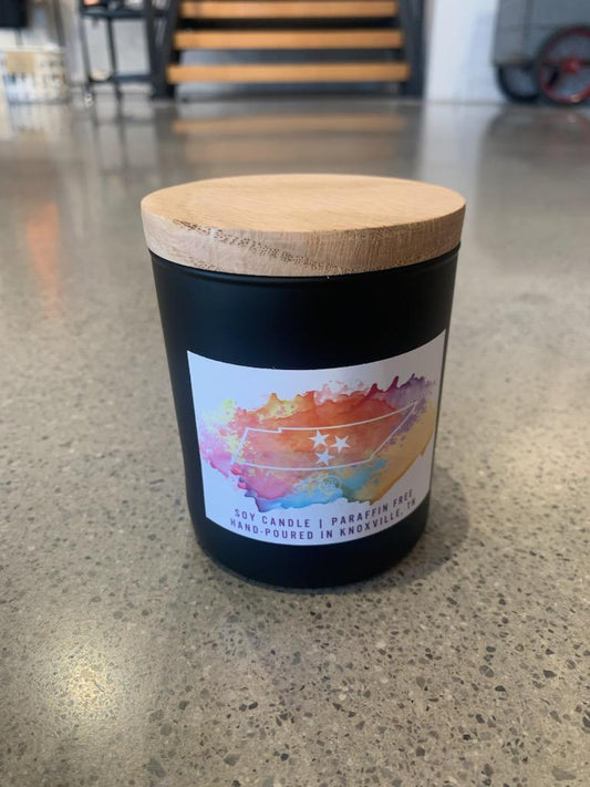 The Minimal Tristar State Candle - Black