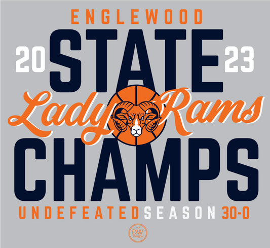 The Lady Rams State Champs Sticker - PRE-ORDER