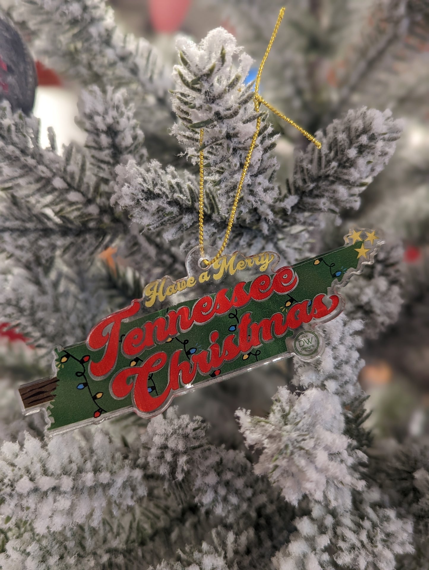 The Merry TN Christmas Ornament