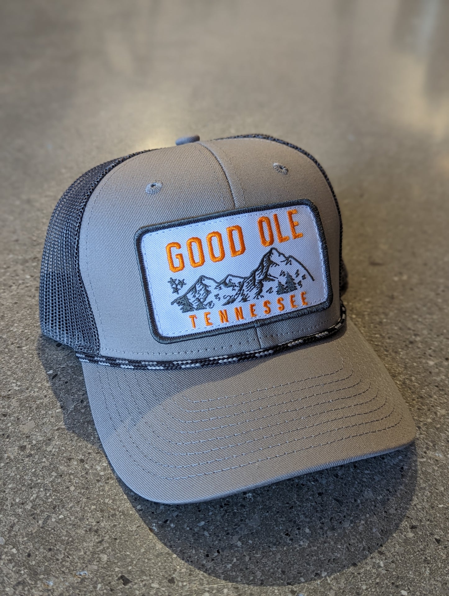 The Good Ole 5.0 Rope Trucker Hat - Grey