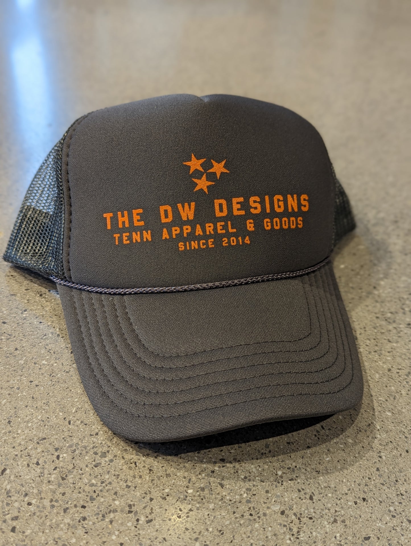 The DW Tenn Foam Trucker Hat - Charcoal