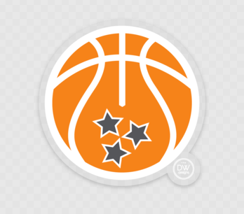 The Tristar Basketball Sticker