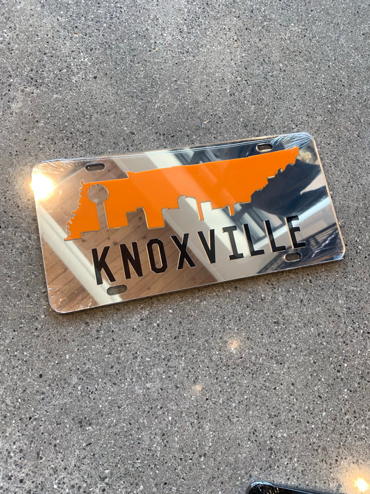 The Knox Skyline License Plate - Silver