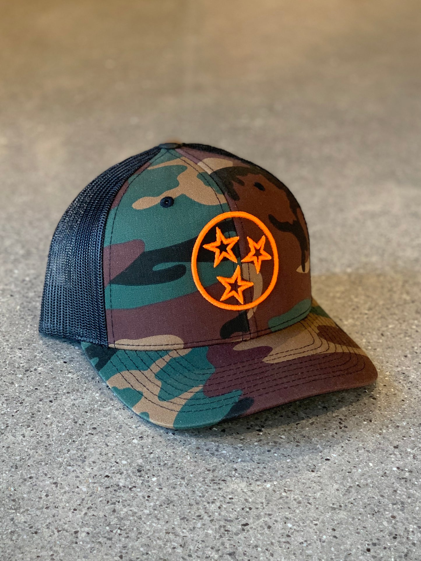 The Tristar Outline Trucker Hat - Camo