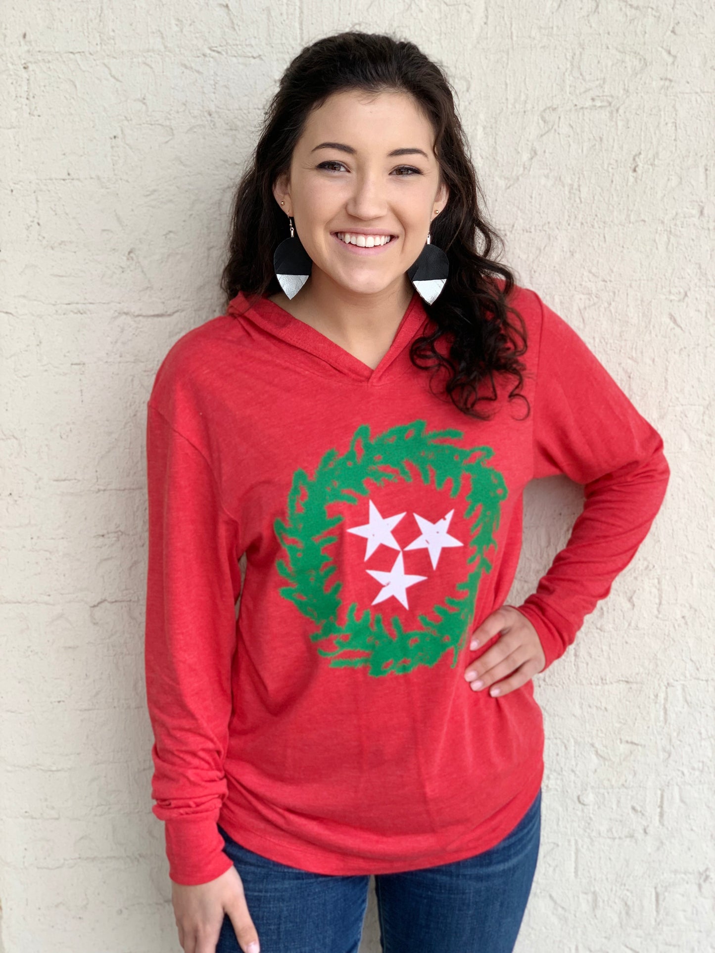 The TN Christmas Wreath Tee Hoodie