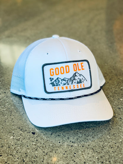 The Good Ole 5.0 Rope Trucker Hat - White