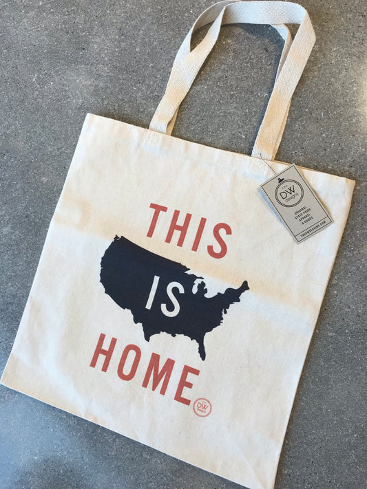 The This is Home- USA Canvas Tote