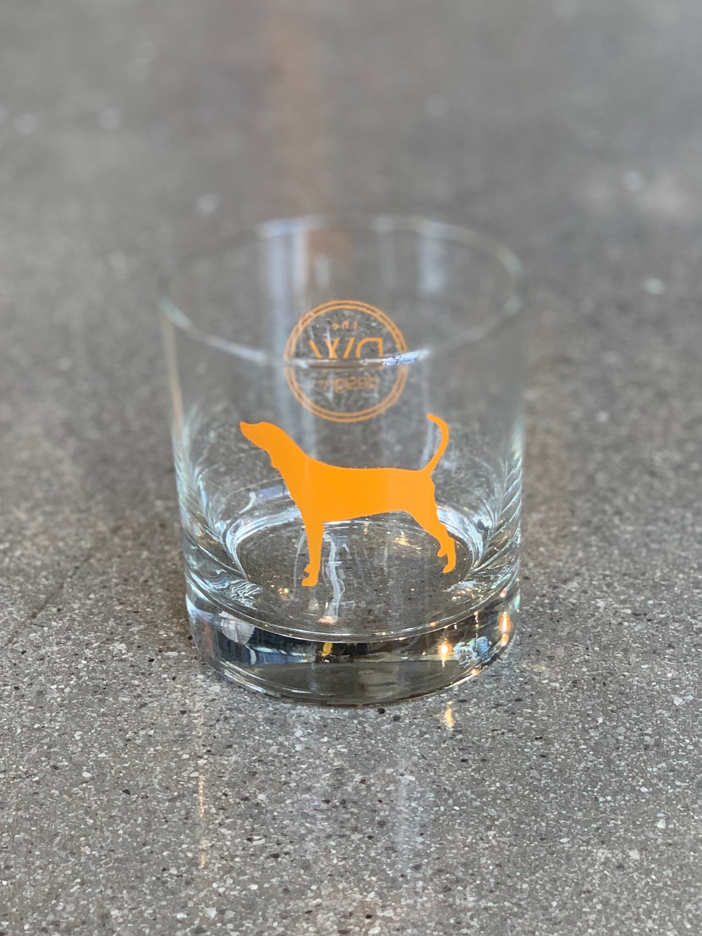 The Hound Dog Rock Glass