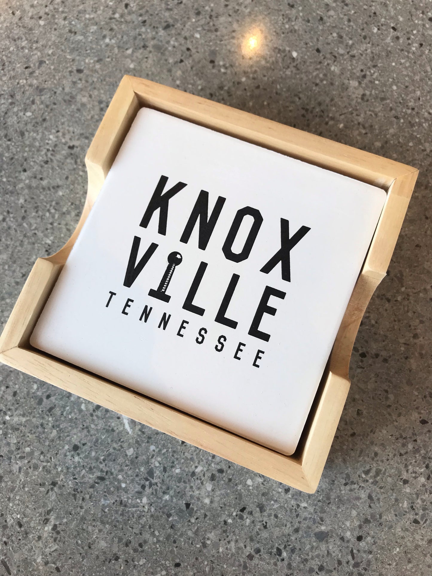 The Knoxville Stacked Square Coaster Set
