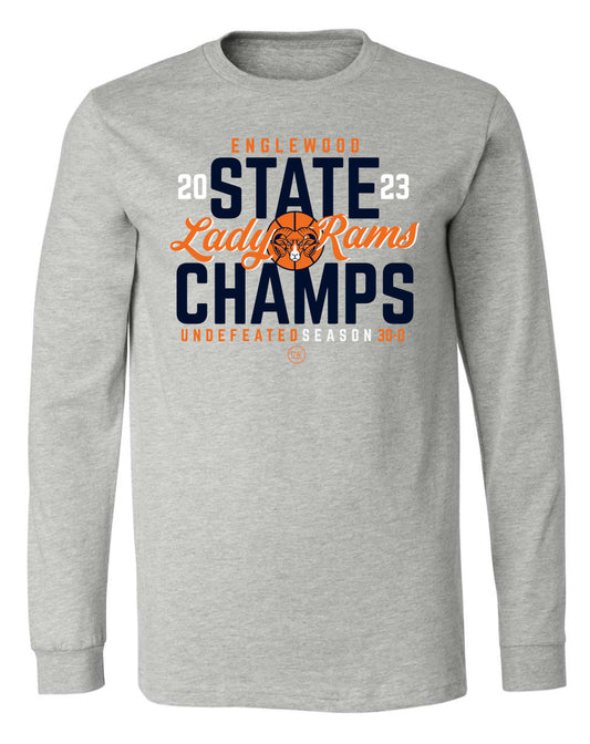 The Lady Rams State Champs Long Sleeve Tee - PRE-ORDER